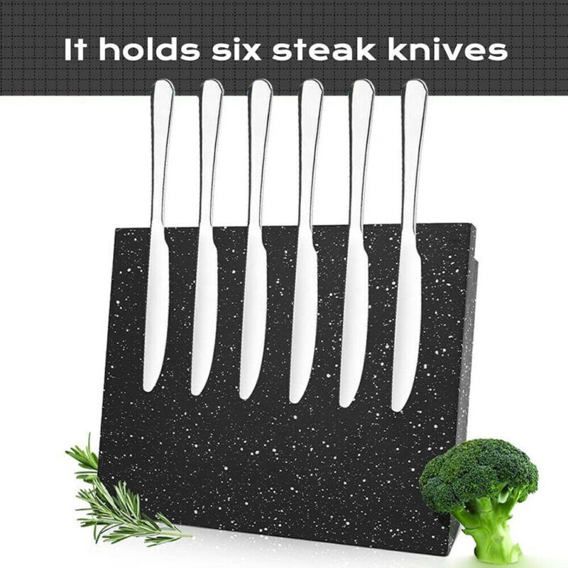 UK Magnetic Knife Holder Knife Block Rack Kitchen Organisation Cutlery Set Storage