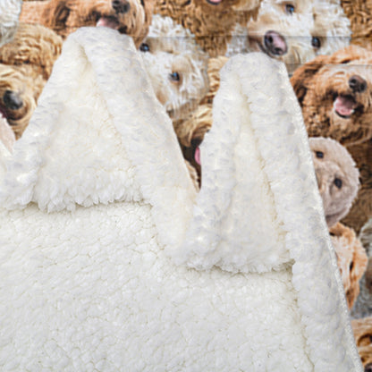 Cockapoos Fleece Blanket Fuzzy Blanket For Kids Adults Cute Puppy Cockapoos Throw Blanket Puppy Dog Animal Pattern Sherpa Blankets Cockapoos Gifts For Women