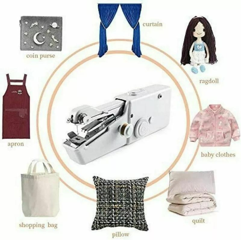 Mini Handheld Cordless Sewing Battery Operated Machine Hand Held Thread Clothes Portable  UK