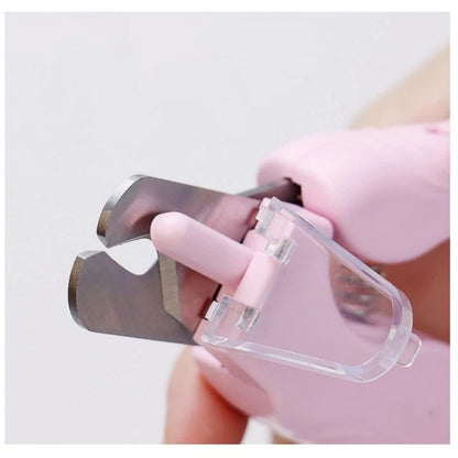 White Pet Nail Trimmer Dog Nail Clippers With Light 2 In 1 Nail Clipper And Grinder