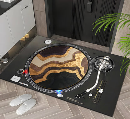 Vintage Creative Floor Mat – Non-Slip, Absorbent & Stylish Home Rug