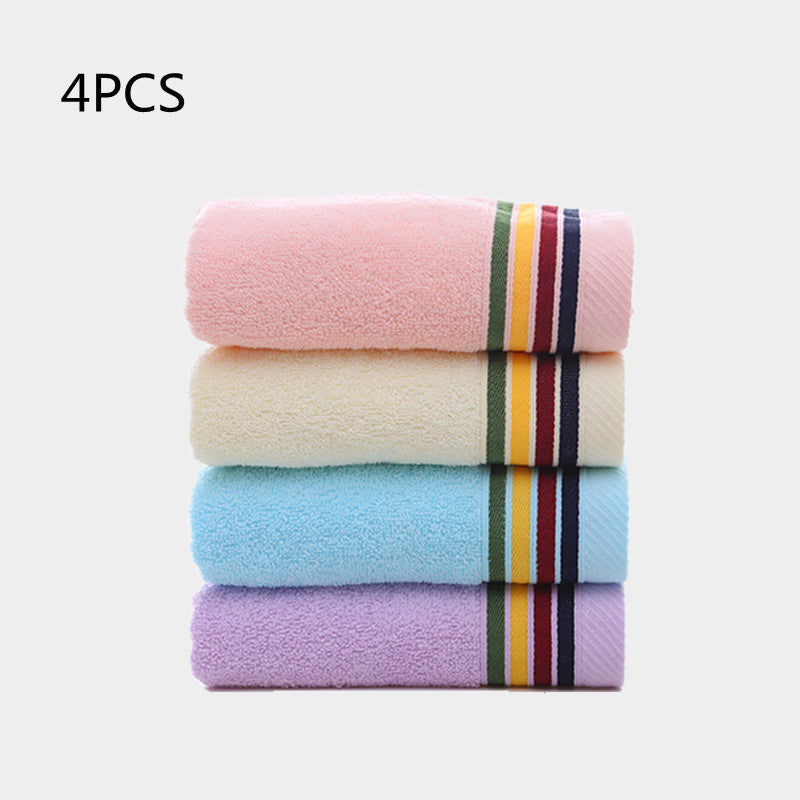 4 Pack of Cotton Towels Face And Bath Towel