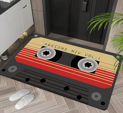 Vintage Creative Floor Mat – Non-Slip, Absorbent & Stylish Home Rug