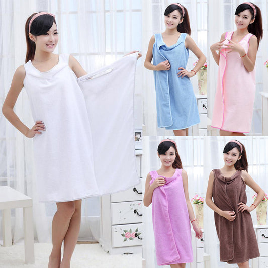 Wearable bath towels