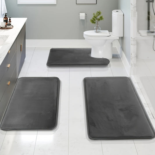 Three-piece Toilet Set Bathroom Mats