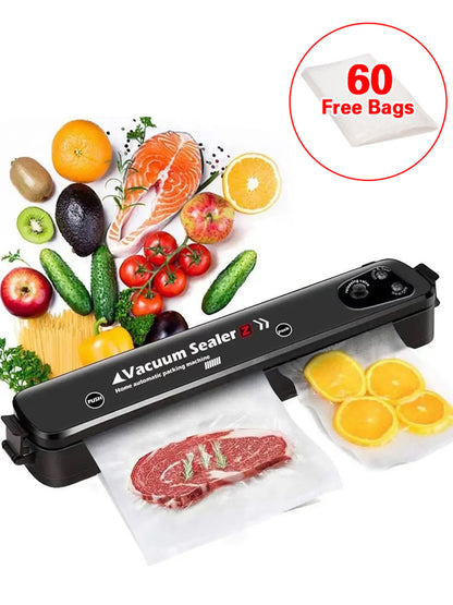 Vacuum Food Sealer Automatic Manual Sealer Dry Wet Pack Machine With 60 Bags UK