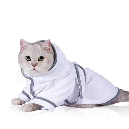 Pet Clothes For Winter, Warm Pajamas For Small And Large Dogs, Cat And Dog Bathrobes, Absorbent Four-legged Clothes