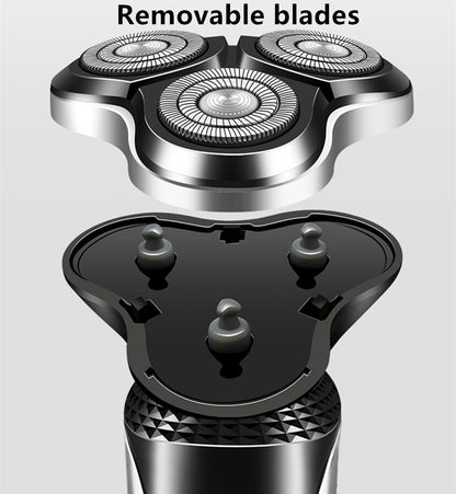 Electric Rotary Shaver Mens Razor Waterproof Wet Dry Cordless Beard Trimmer