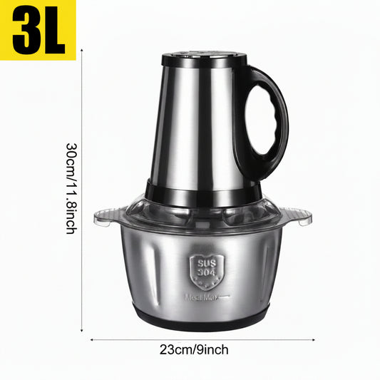 3L Electric Meat Grinder Mincer Mixer Blender Food Chopper Processor Blender