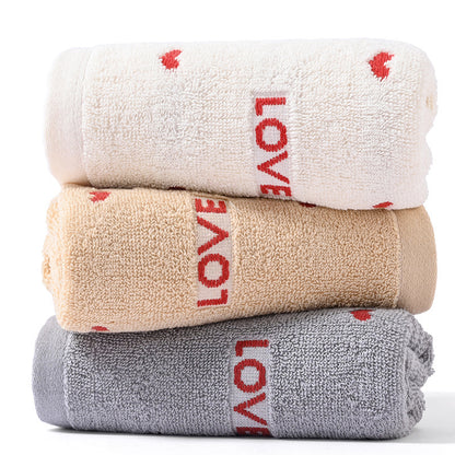 Pure Cotton Couple Embroidery Household Towels