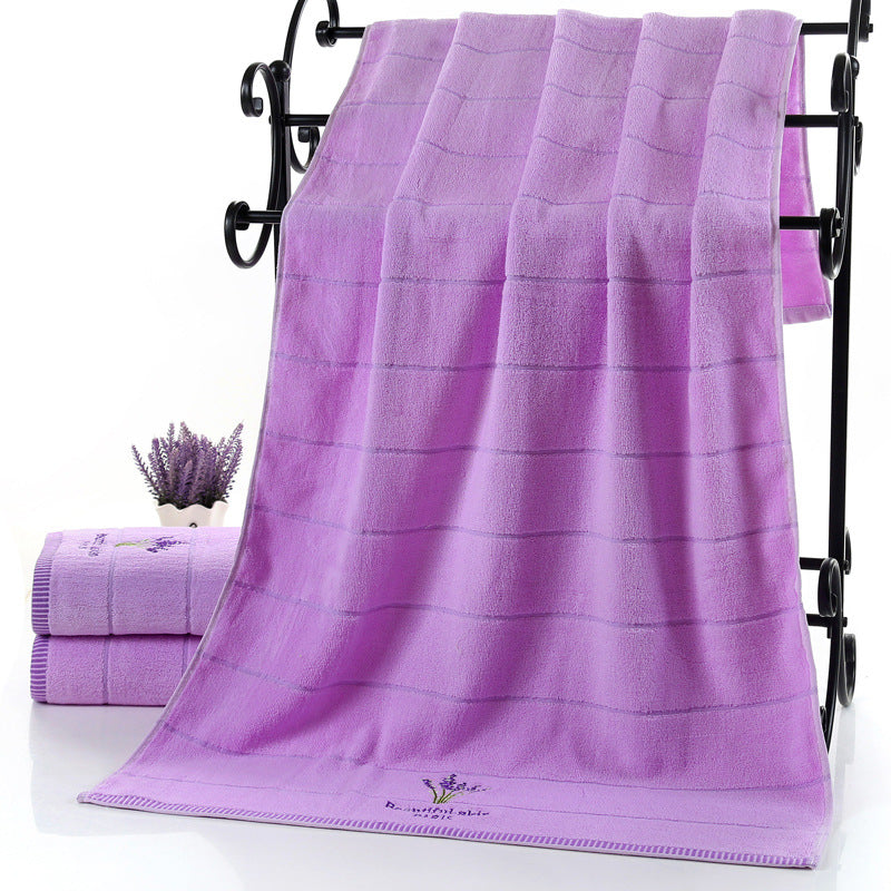 Pure Cotton Lavender Perfumed Bath Towel – Soft, Fresh & Luxuriously Scented
