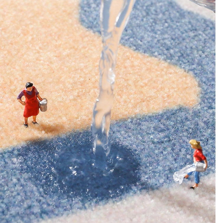 Geometric Pattern Absorbent Floor Mat – Non-Slip, Quick-Drying Entry & Bathroom Rug