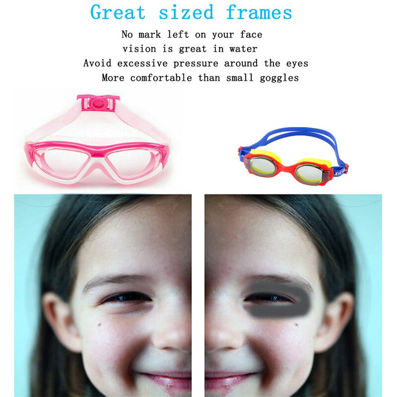 UK Kids Anti-Fog Swimming Goggles with Ear plug and Nose clip-Pool Swim Glasses For Children Boys Girls Swim Uk