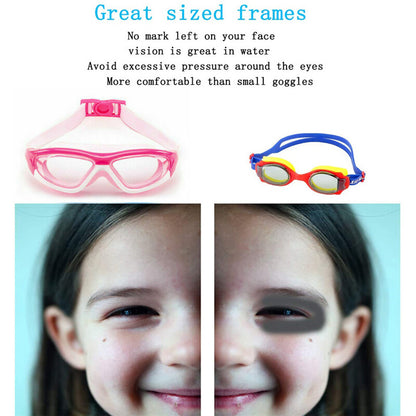 UK Kids Anti-Fog Swimming Goggles with Ear plug and Nose clip-Pool Swim Glasses For Children Boys Girls Swim Uk
