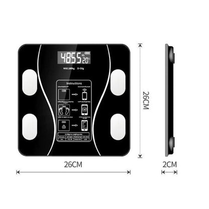 Body Fat Scale 180kg Bluetooth Smart BMI Digital Bathroom Wireless Weight Scales