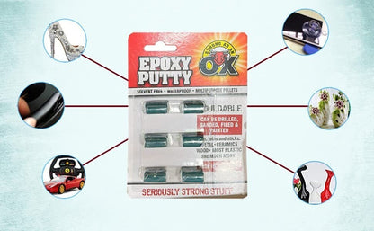 6Pcs of 5g Epoxy Putty – Waterproof, Mouldable, Multi-Purpose Repair