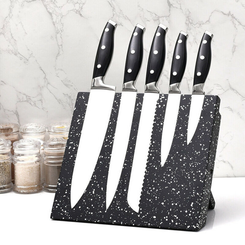 UK Magnetic Knife Holder Knife Block Rack Kitchen Organisation Cutlery Set Storage