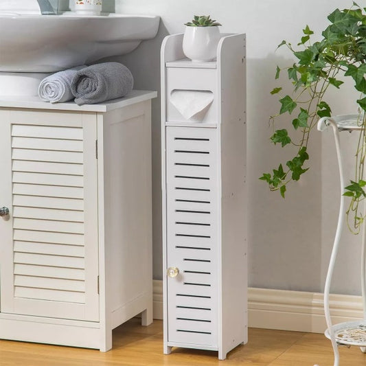 Bathroom Cabinets Tall Slim Bathroom Storage Bathroom Waterproof Toilet Cupboard