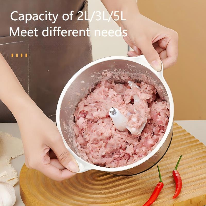 2/3/5L Electric Meat Grinder Mincer Mixer Blender Food Chopper Processor Blender