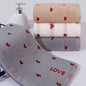 Pure Cotton Couple Embroidery Household Towels