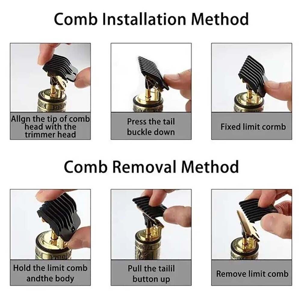 Professional Cordless Hair Trimmer for Men – T-Blade Beard & Hair Clipper with LED Display