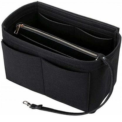 Women Ace Organizer Handbag Felt Travel Bag Insert Liner Makeup Organiser Pouch