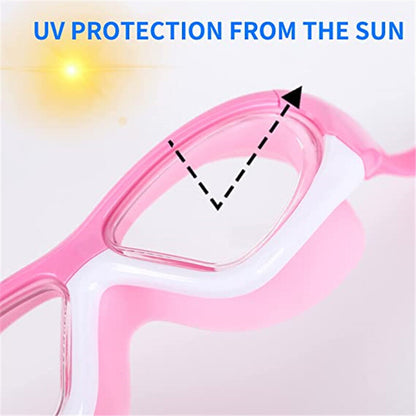 UK Kids Anti-Fog Swimming Goggles with Ear plug and Nose clip-Pool Swim Glasses For Children Boys Girls Swim Uk