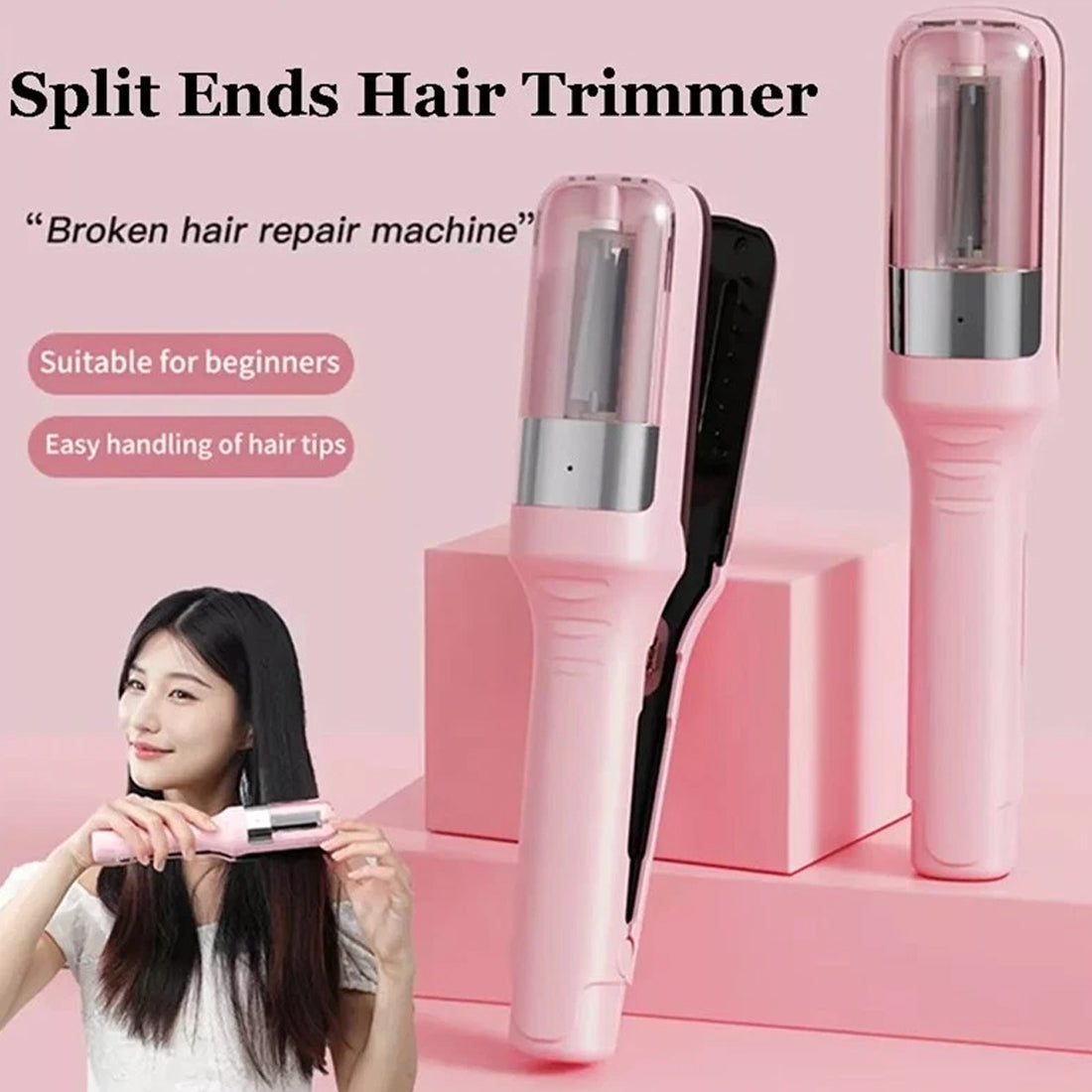 Rechargeable Hair Split End Remover Electrics Trimmer Automatic Damaged Hair Repair Remover