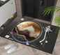 Vintage Creative Floor Mat – Non-Slip, Absorbent & Stylish Home Rug