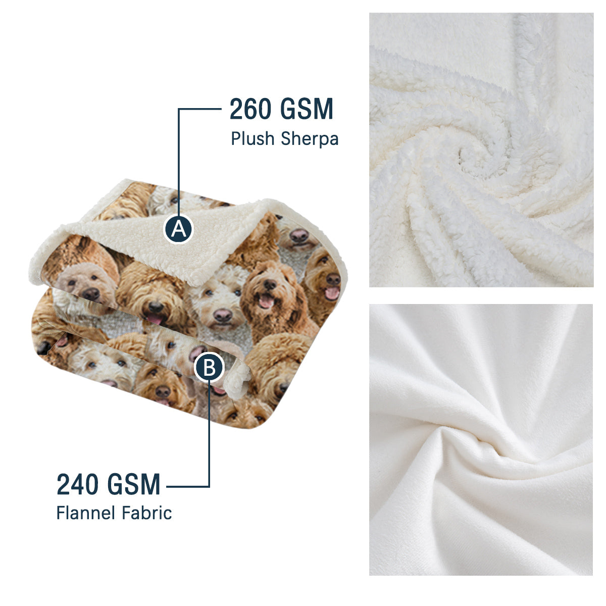 Cockapoos Fleece Blanket Fuzzy Blanket For Kids Adults Cute Puppy Cockapoos Throw Blanket Puppy Dog Animal Pattern Sherpa Blankets Cockapoos Gifts For Women