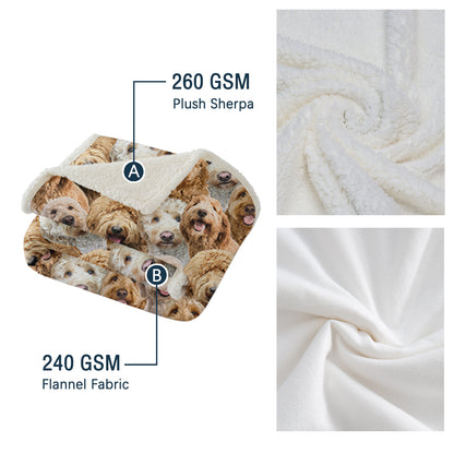 Cockapoos Fleece Blanket Fuzzy Blanket For Kids Adults Cute Puppy Cockapoos Throw Blanket Puppy Dog Animal Pattern Sherpa Blankets Cockapoos Gifts For Women