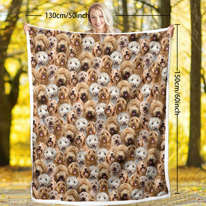 Cockapoos Fleece Blanket Fuzzy Blanket For Kids Adults Cute Puppy Cockapoos Throw Blanket Puppy Dog Animal Pattern Sherpa Blankets Cockapoos Gifts For Women