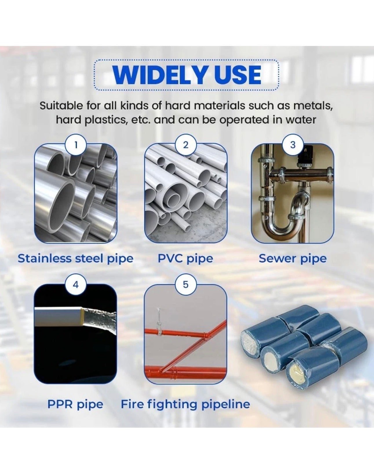 6Pcs of 5g Epoxy Putty – Waterproof, Mouldable, Multi-Purpose Repair