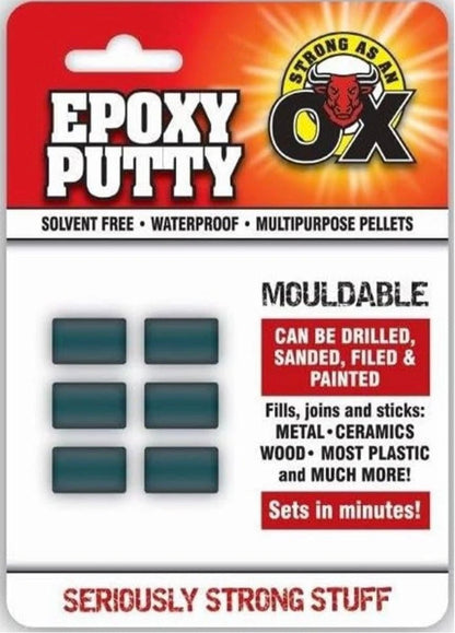 6Pcs of 5g Epoxy Putty – Waterproof, Mouldable, Multi-Purpose Repair