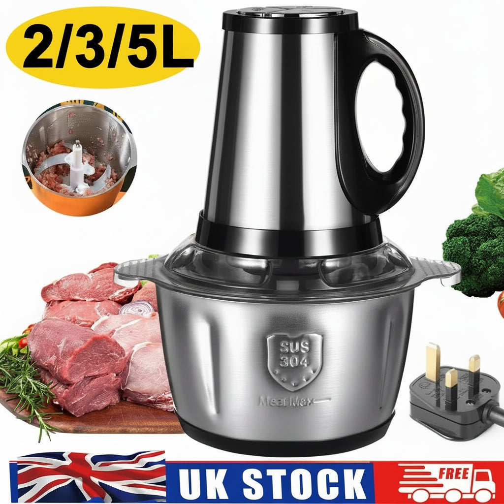 2/3/5L Electric Meat Grinder Mincer Mixer Blender Food Chopper Processor Blender