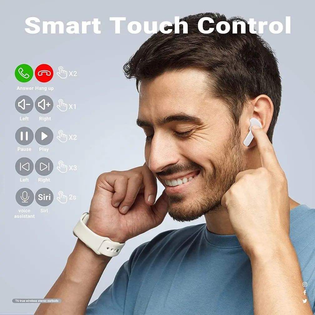 Wireless Bluetooth 5.3 Earbuds Earphones LED Display In-Ear Pods For iPhone/Android