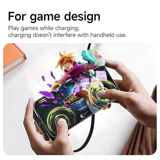 2-in-1 Invisible Holder Charger Cable–65W Fast Charging Cord with Phone Stand