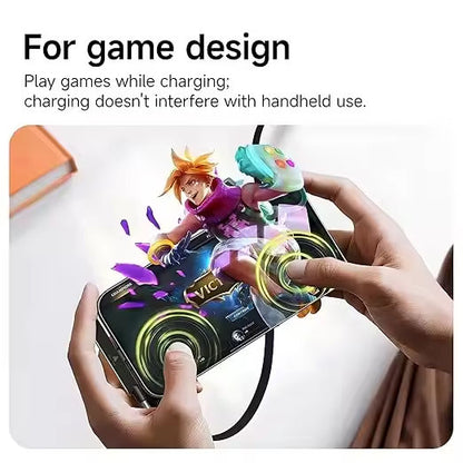 2-in-1 Invisible Holder Charger Cable–65W Fast Charging Cord with Phone Stand