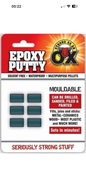 6Pcs of 5g Epoxy Putty – Waterproof, Mouldable, Multi-Purpose Repair