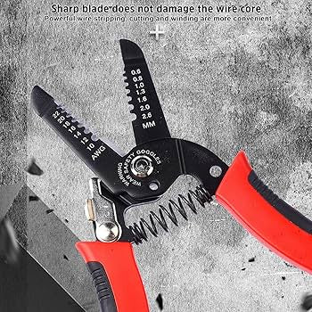 Wire Cable Cutter and Stripper Pliers Tool 10-22AWG (0.6-2.6mm)