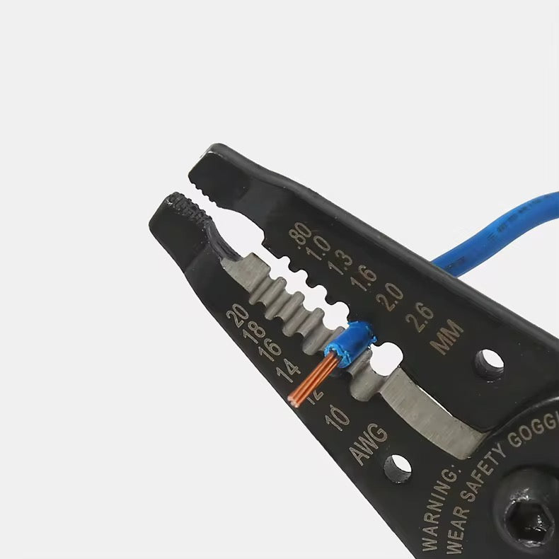 Wire Cable Cutter and Stripper Pliers Tool 10-22AWG (0.6-2.6mm)
