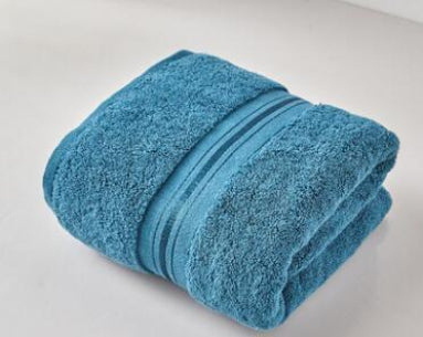 Large Men's Women's Gray Thick Absorbent Cotton Household Towels