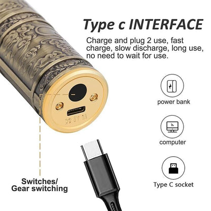Professional Cordless Hair Trimmer for Men – T-Blade Beard & Hair Clipper with LED Display