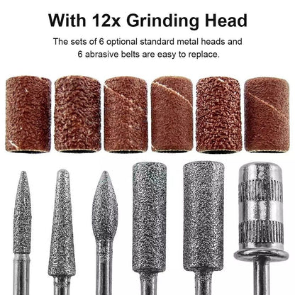 Electric Nail Art File Drill Machine Professional Manicure Pedicure False Set UK