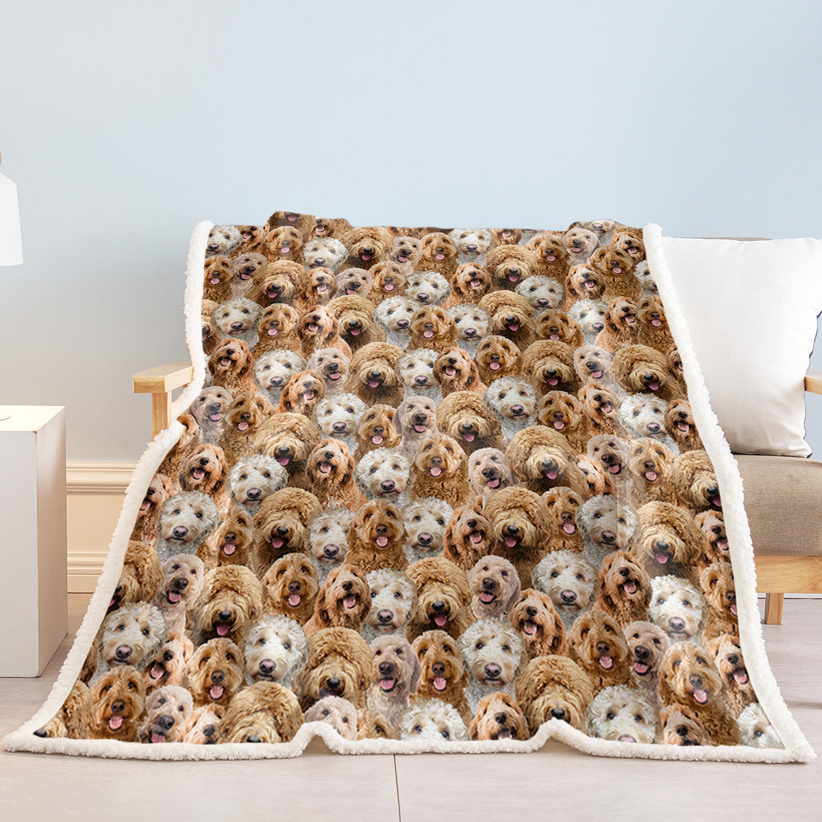 Cockapoos Fleece Blanket Fuzzy Blanket For Kids Adults Cute Puppy Cockapoos Throw Blanket Puppy Dog Animal Pattern Sherpa Blankets Cockapoos Gifts For Women