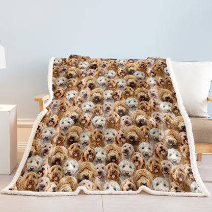 Cockapoos Fleece Blanket Fuzzy Blanket For Kids Adults Cute Puppy Cockapoos Throw Blanket Puppy Dog Animal Pattern Sherpa Blankets Cockapoos Gifts For Women