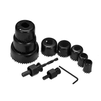 11PCS CUTTER SET Round Circular Drill Cutting Case Kit Metal Alloy Wood