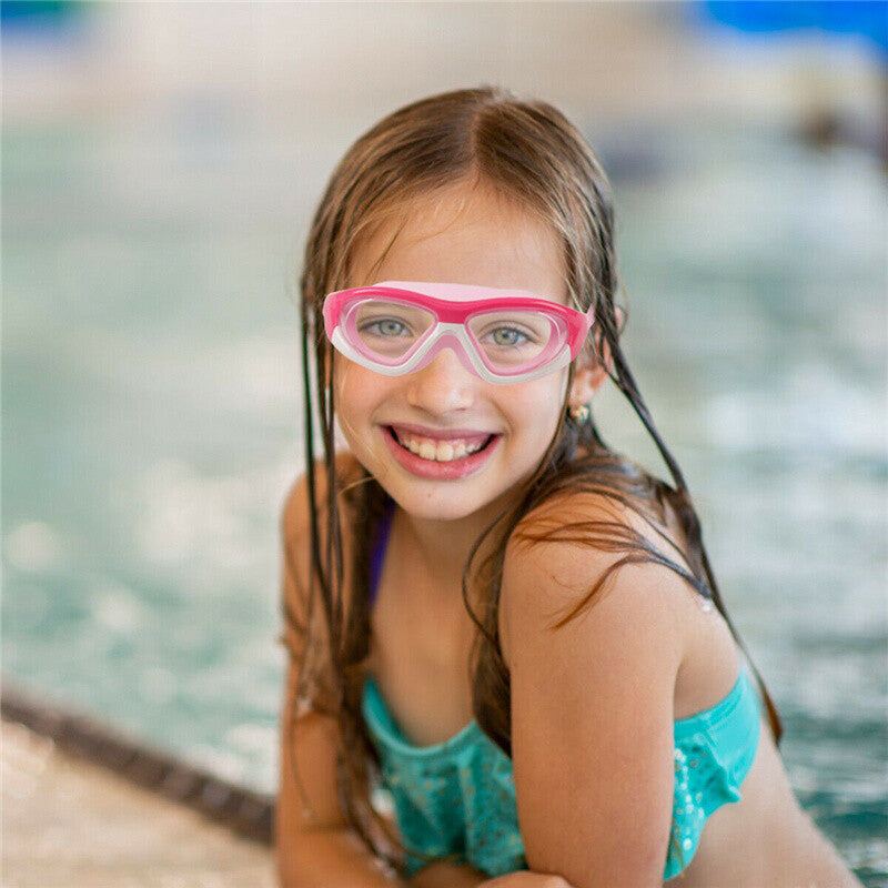 UK Kids Anti-Fog Swimming Goggles with Ear plug and Nose clip-Pool Swim Glasses For Children Boys Girls Swim Uk