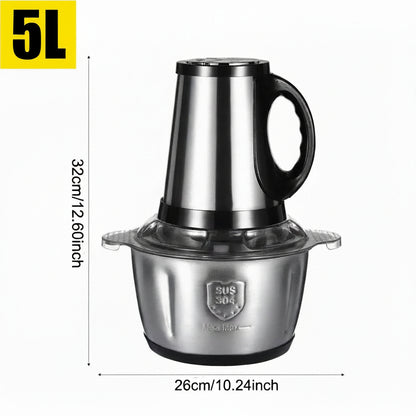 2/3/5L Electric Meat Grinder Mincer Mixer Blender Food Chopper Processor Blender