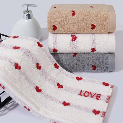 Pure Cotton Couple Embroidery Household Towels